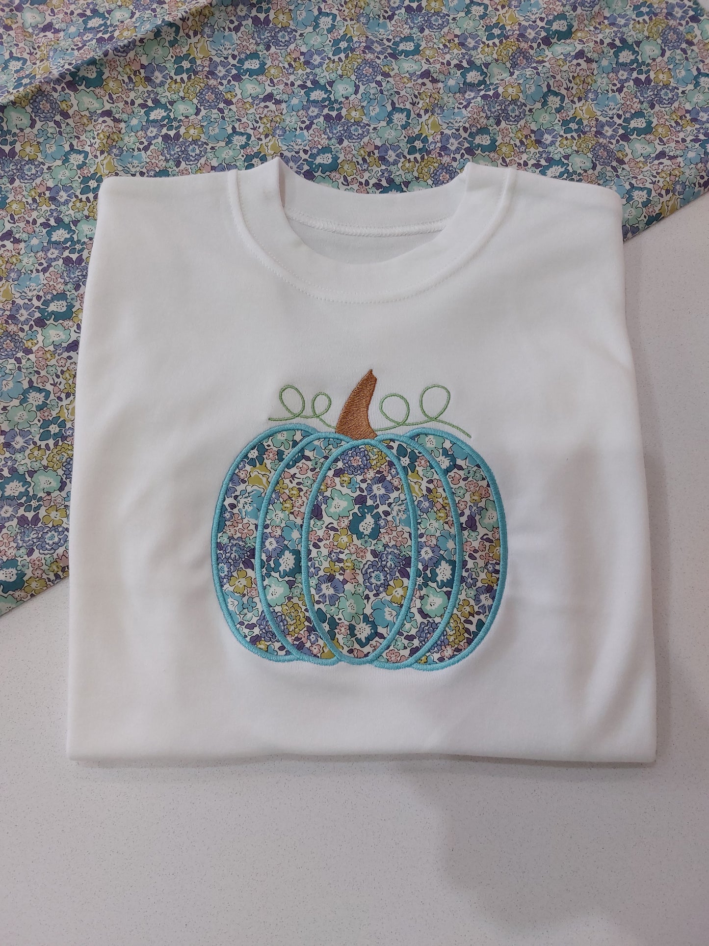 Halloween pumpkin liberty kids t-shirt