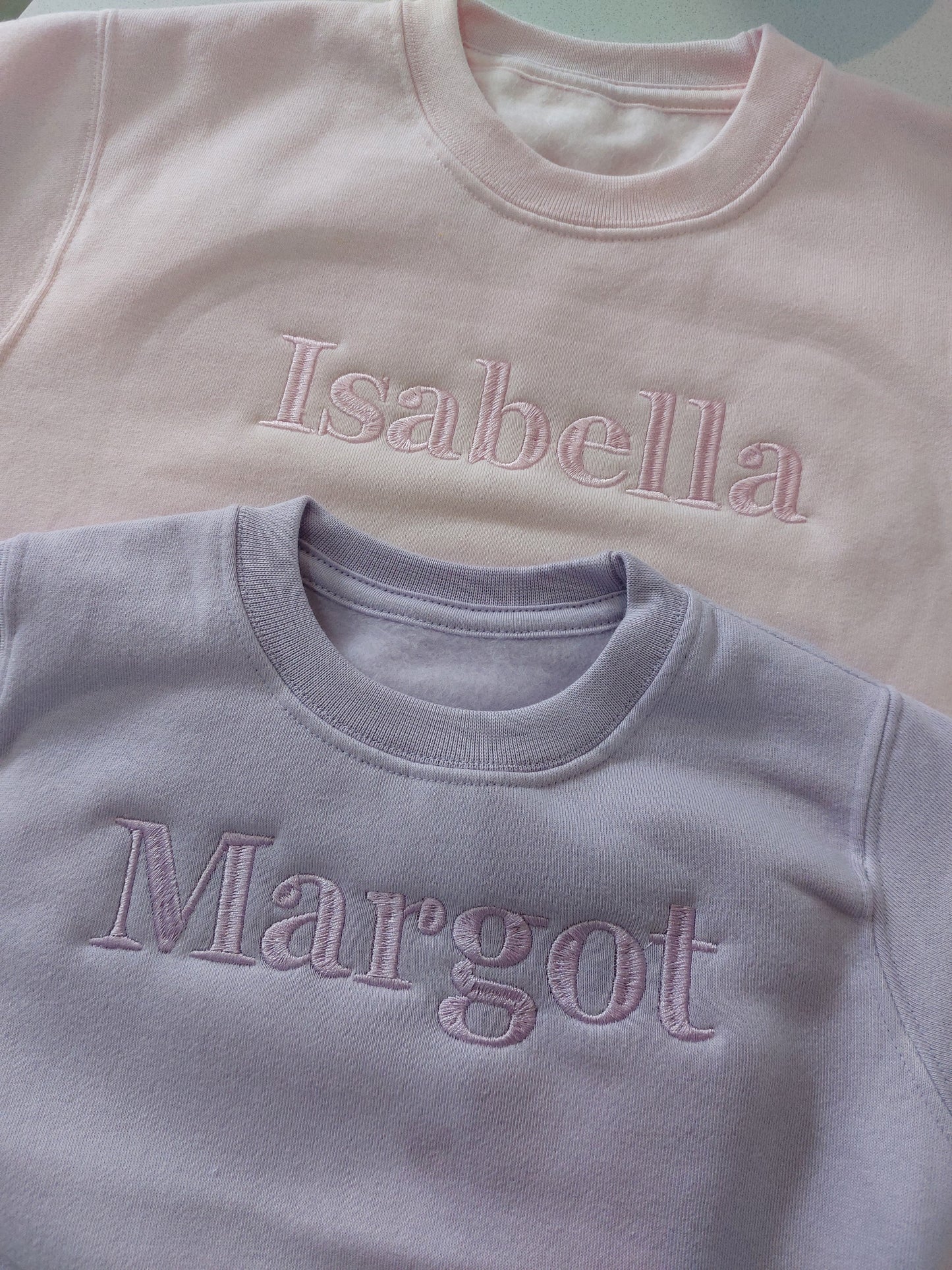 Personalised name embroidered jumper