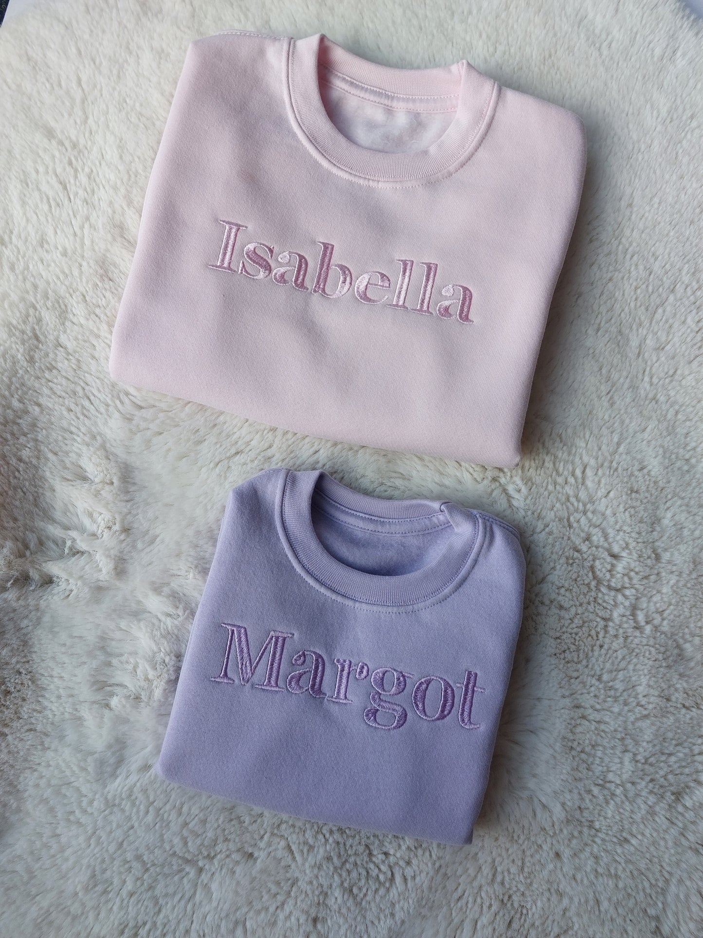 Personalised name embroidered jumper